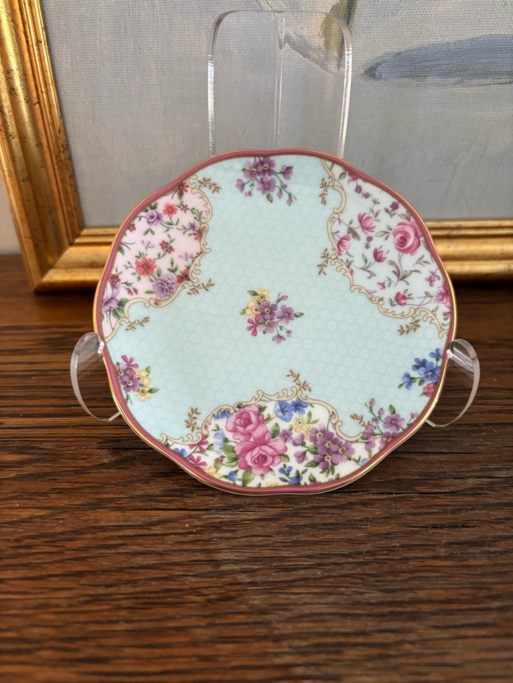 Royal Albert Sitting Pretty Candy Collection Bone China Teacup Saucer
